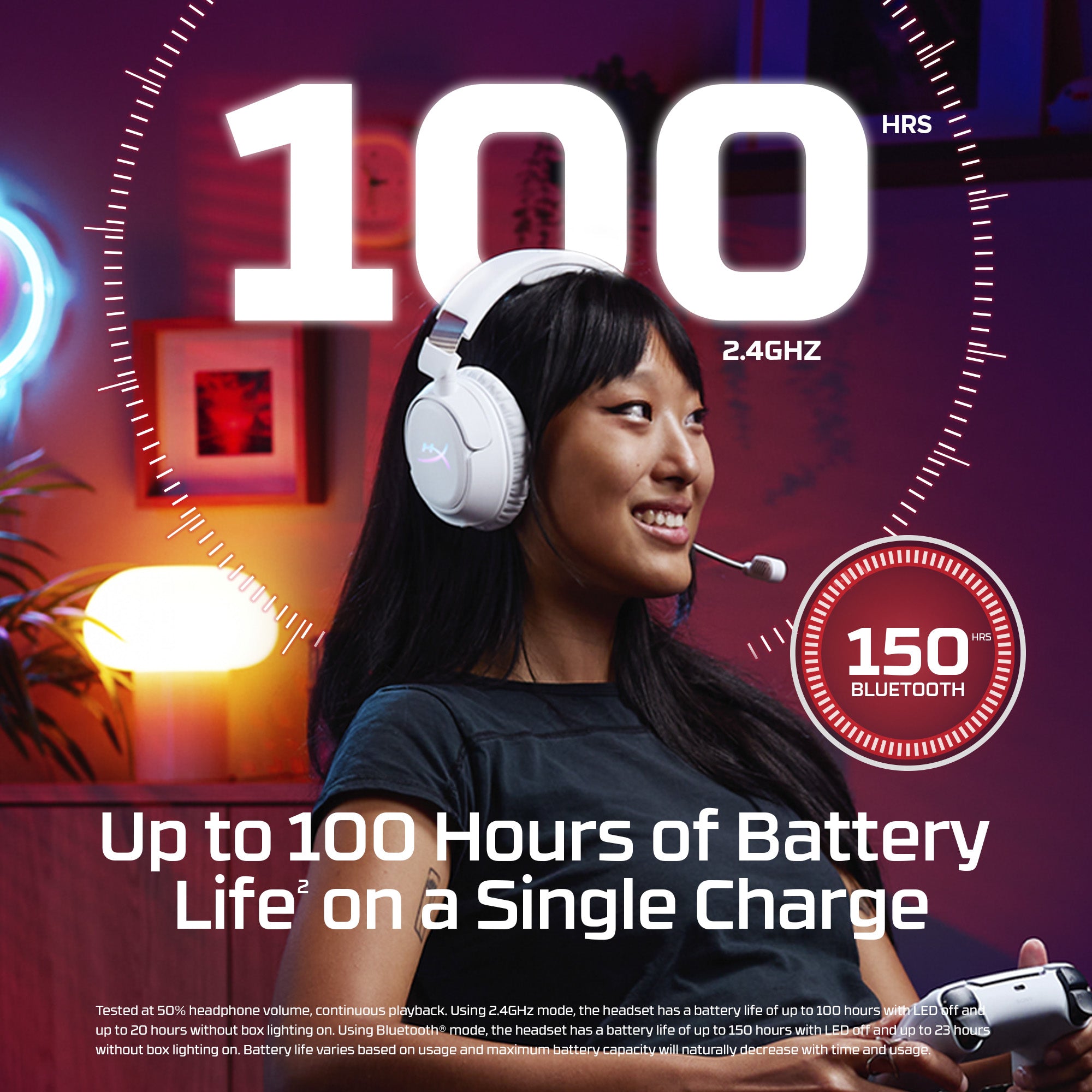 HyperX Cloud Flight 2 – Wireless Gaming Headset - Image 2