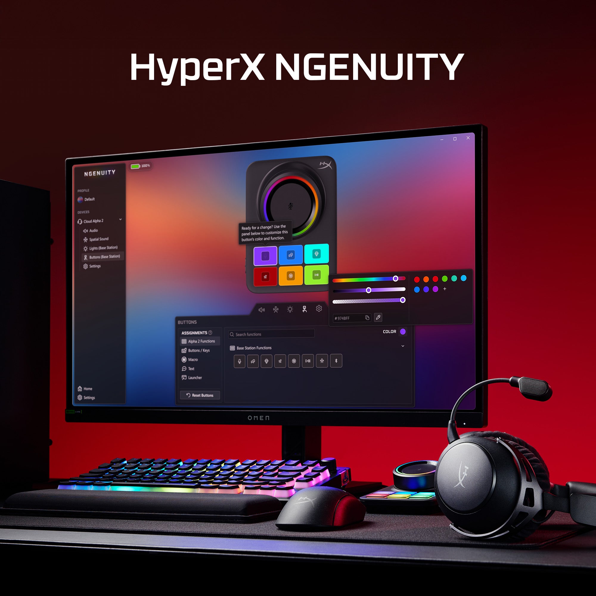 HyperX Cloud Alpha 2 – Wireless Gaming Headset - Image 6