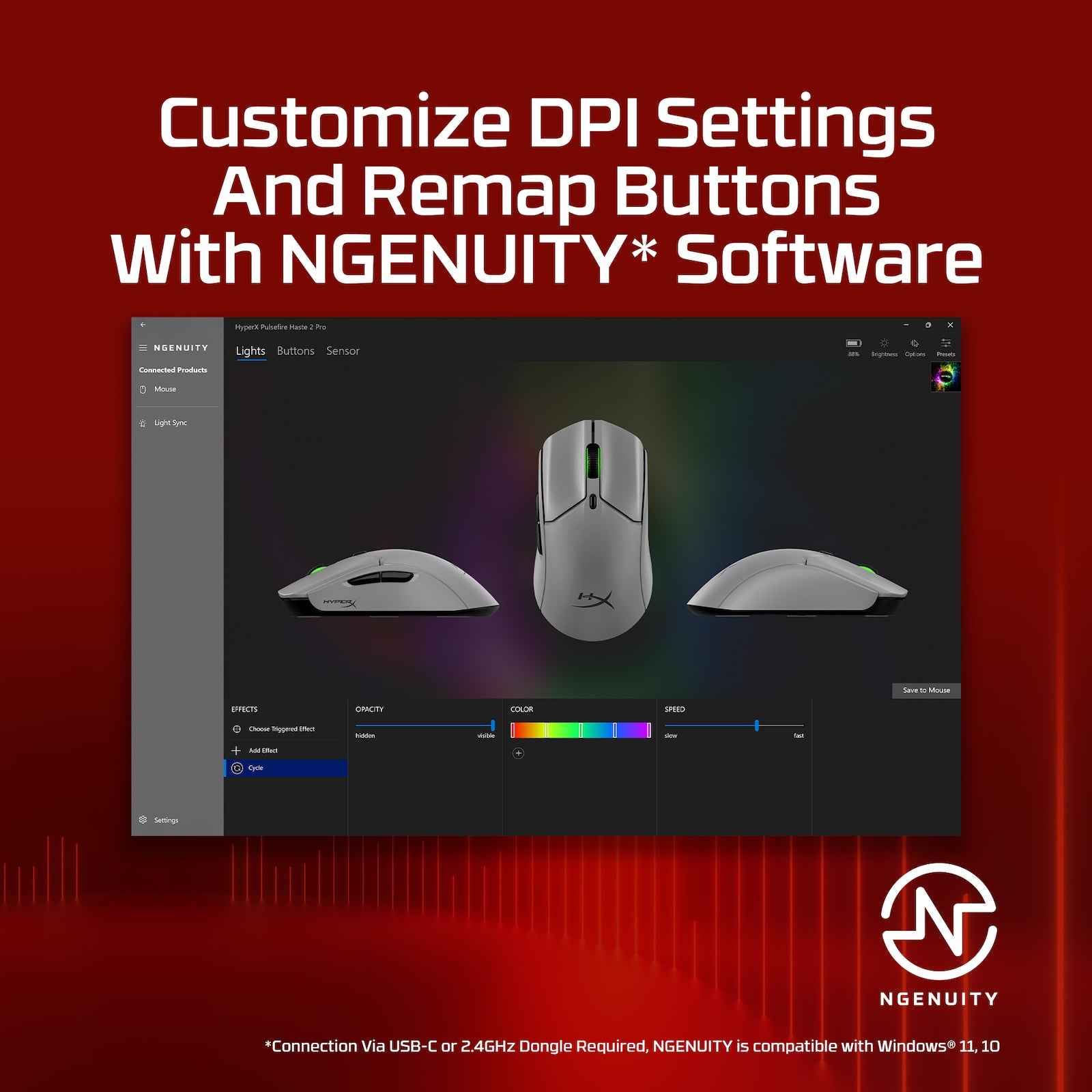 HyperX Pulsefire Haste 2 Pro – 4K Wireless Gaming Mouse - Image 9