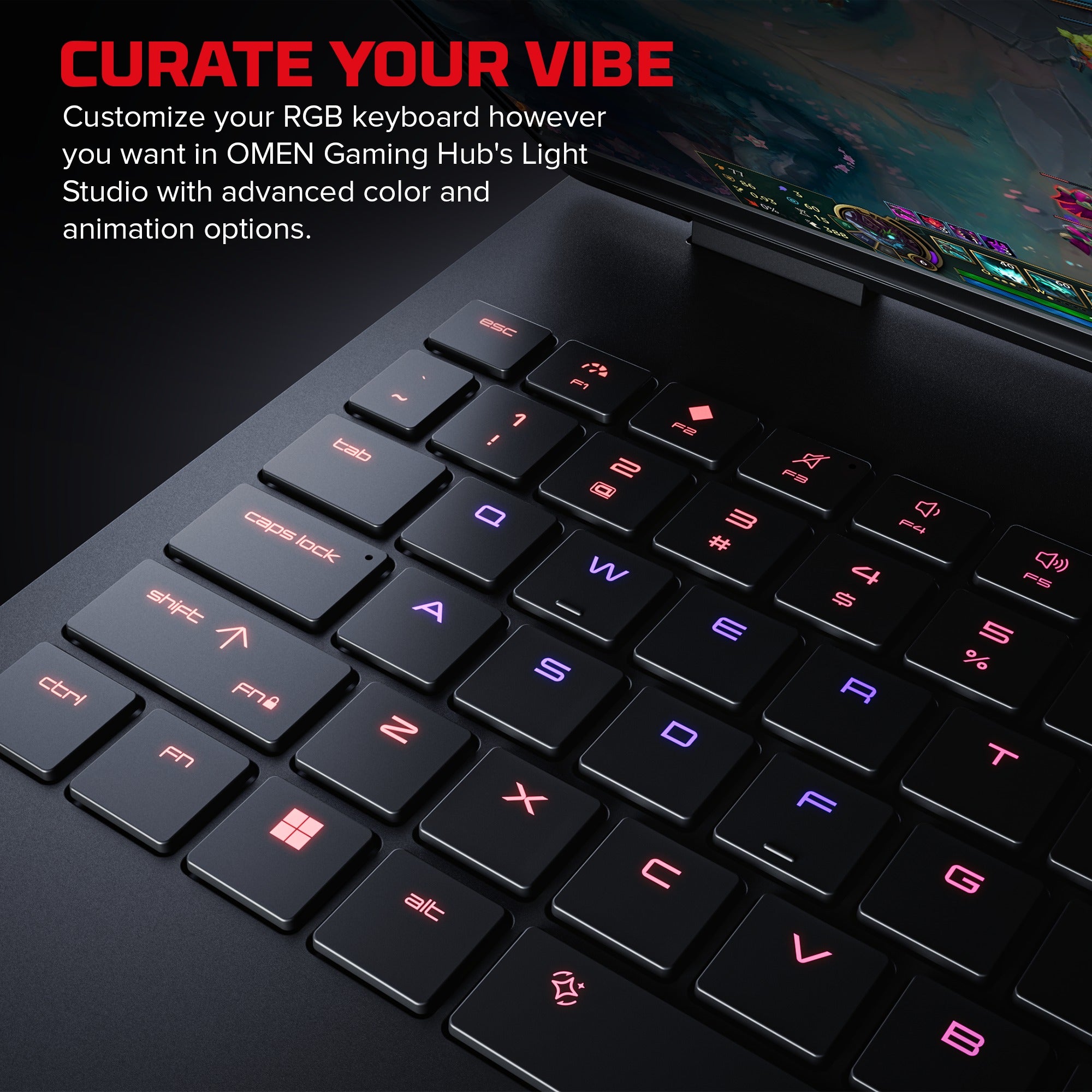 HyperX OMEN 15 inch Gaming Laptop PC 15. Windows 11 Home. 15.3. AMD Ryzen™ 7. 16GB RAM. 1TB SSD. NVIDIA® GeForce RTX™ 5060. 2.5K. Shadow black - Image 3