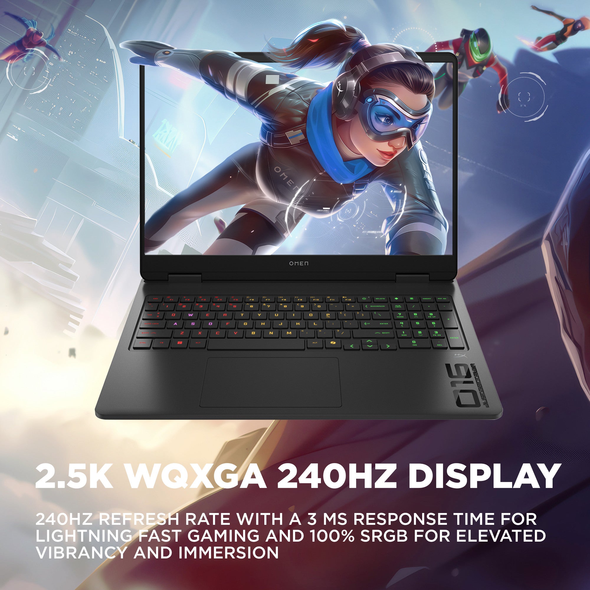 OMEN Gaming Laptop 16-ap0097nr 16. Windows 11 Home.  AMD Ryzen™ AI 9. 32GB RAM. 1TB SSD. NVIDIA® GeForce RTX™ 5070. WQXGA. Shadow black - Image 5