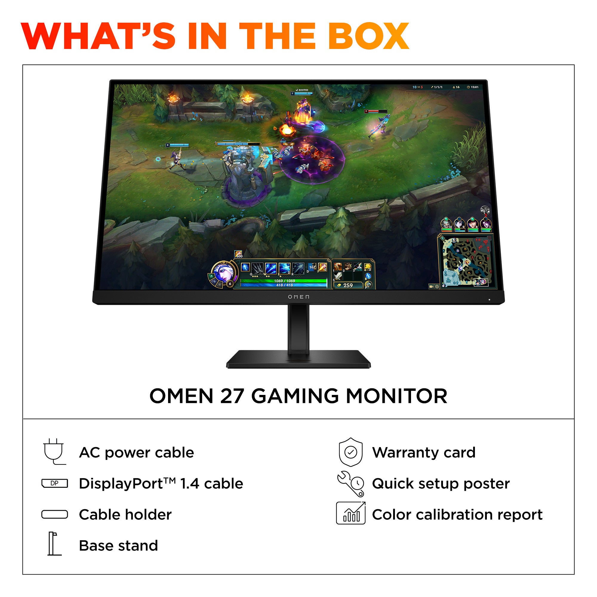 OMEN 27 inch FHD 180Hz Gaming Monitor - OMEN 27 G2 - Image 11