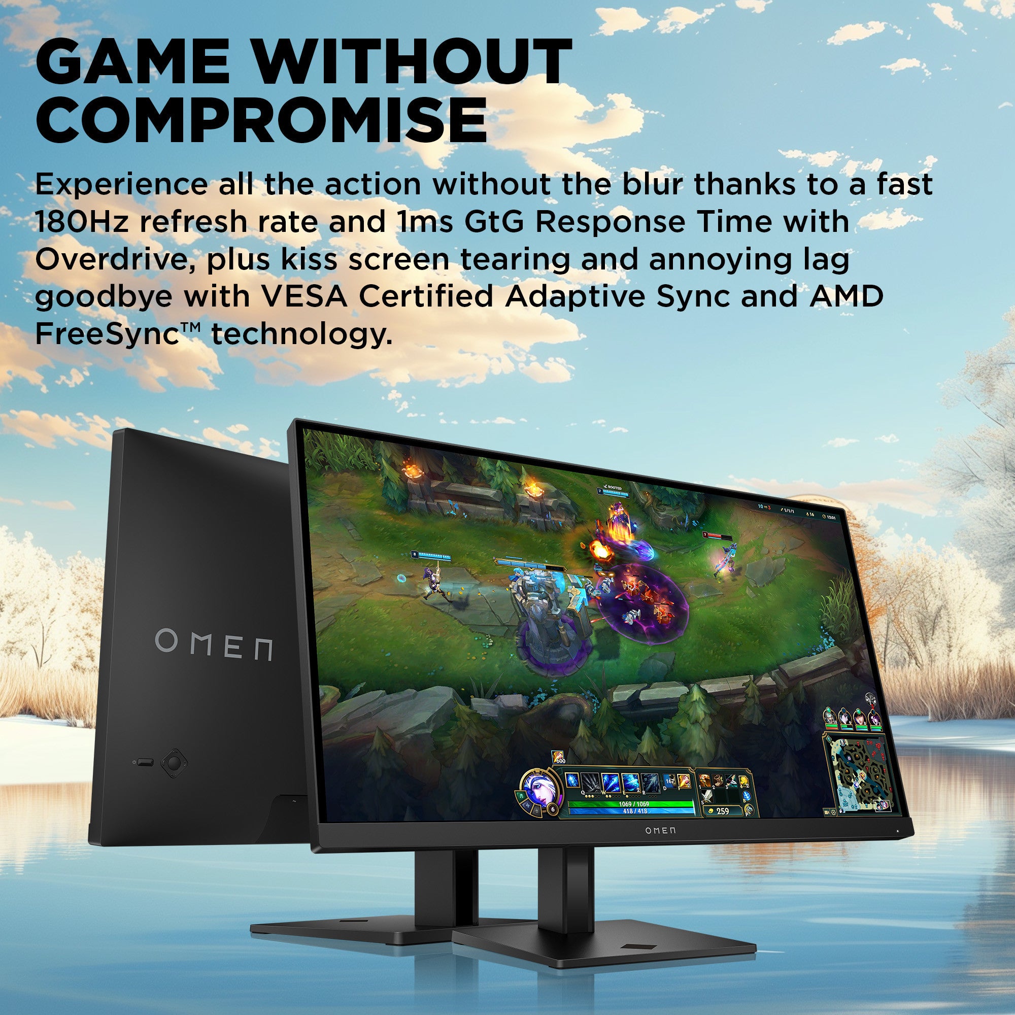 OMEN 27 inch FHD 180Hz Gaming Monitor - OMEN 27 G2 - Image 2