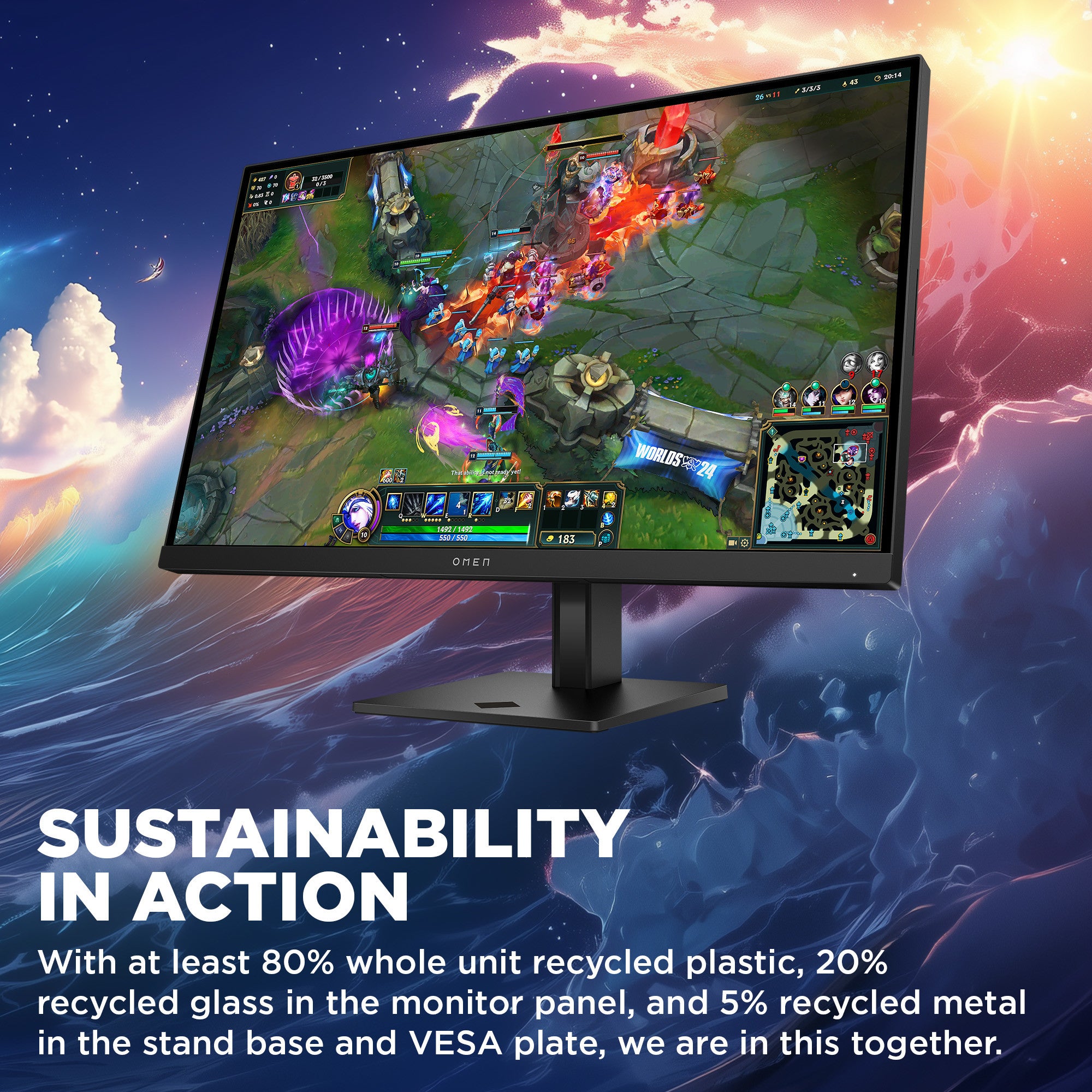 OMEN 27 inch QHD 280Hz Gaming Monitor - OMEN 27qs G2 - Image 6